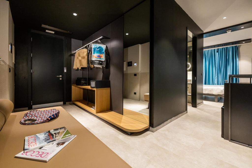 TV a/nebo společenská místnost v ubytování Smart Hotel Central