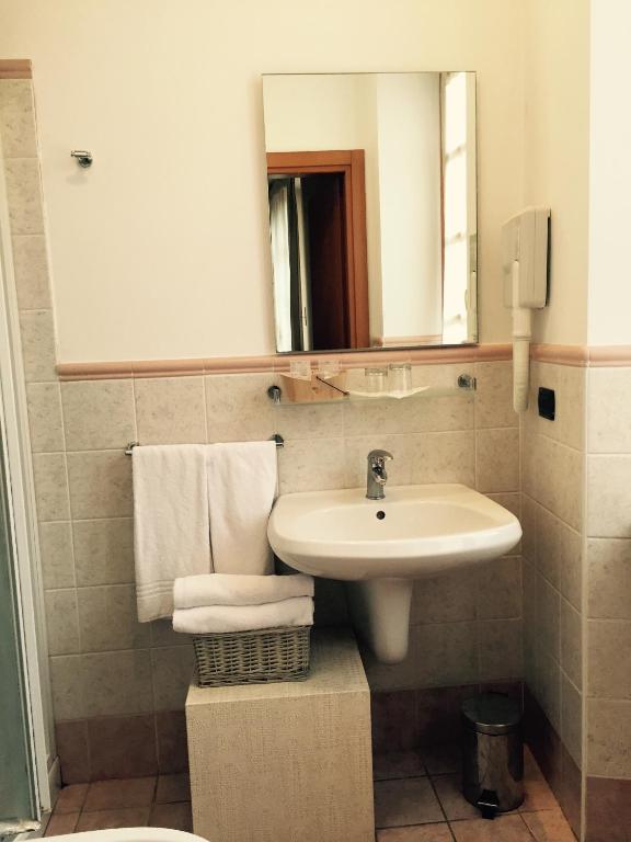 Koupelna v ubytování Albergo San Lorenzo