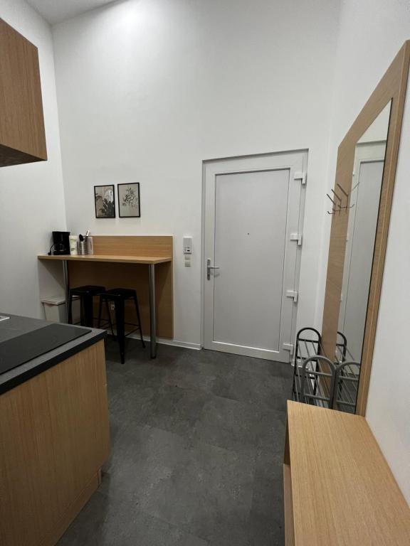 Kuchyň nebo kuchyňský kout v ubytování Fabella Flats Forchheim