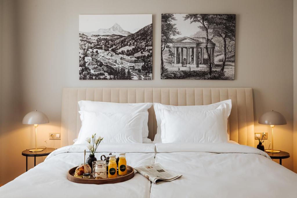 Postel nebo postele na pokoji v ubytování Hotel Slatina Superior