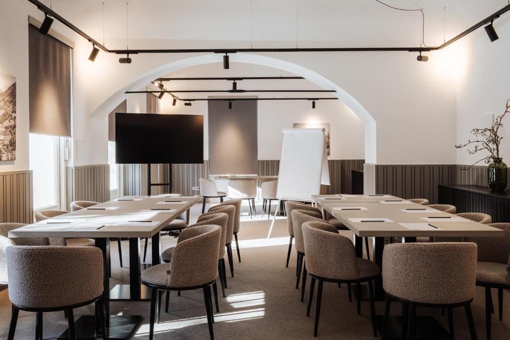 TV a/nebo společenská místnost v ubytování Hotel Slatina Superior
