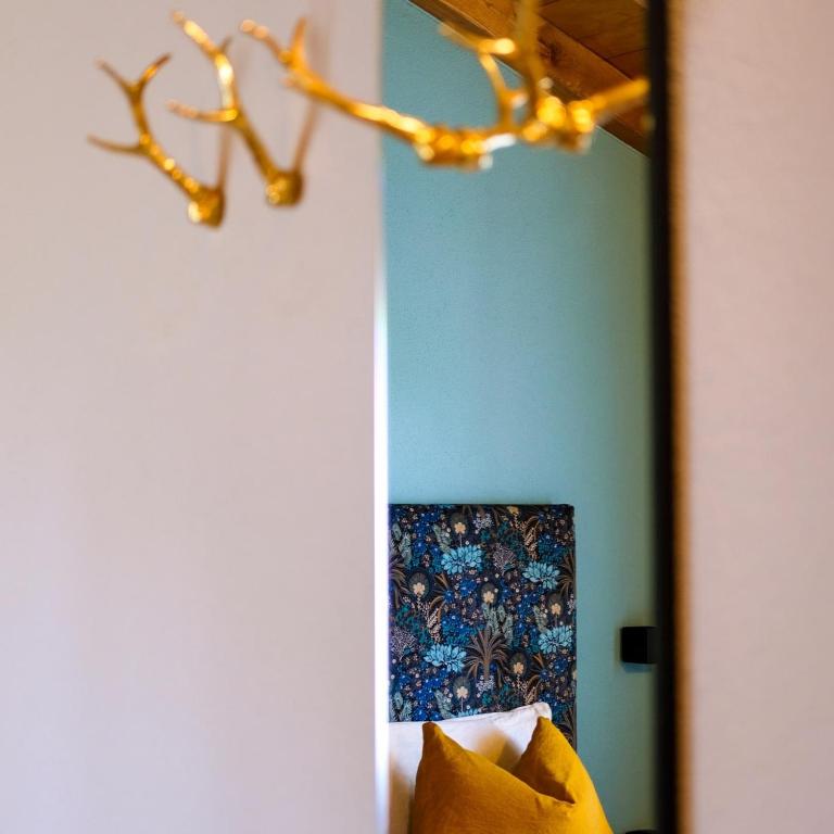 Postel nebo postele na pokoji v ubytování Hotel Il Castagno