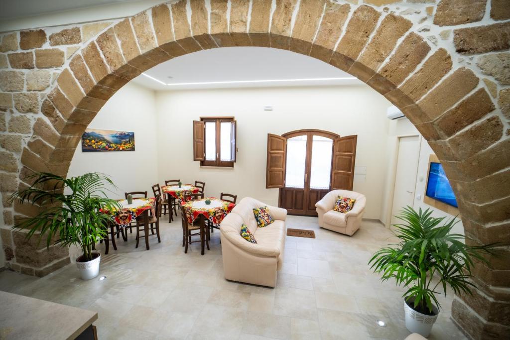 Posezení v ubytování B&B La Dimora di Pepè