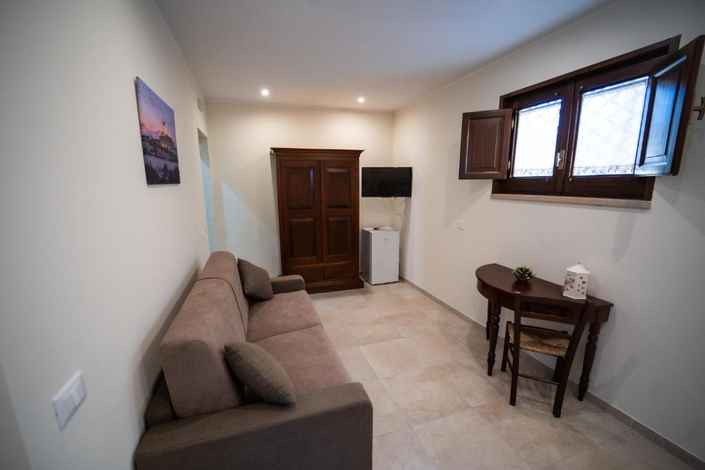 Posezení v ubytování B&B La Dimora di Pepè