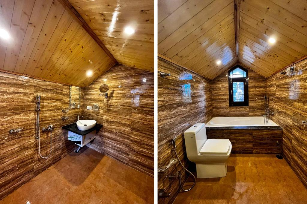 Koupelna v ubytování Puri's BnB