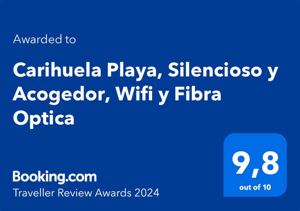 Certifikát, hodnocení, plakát nebo jiný dokument vystavený v ubytování Apartamentos Carihuela Playa, Acogedor, Wifi y Fibra Optica