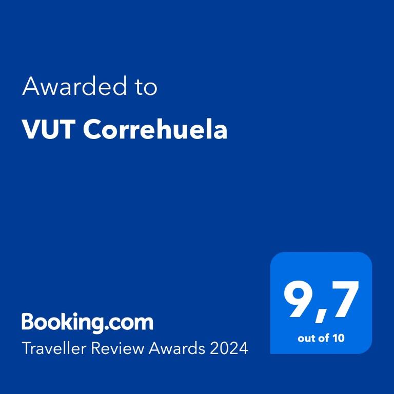 Certifikát, hodnocení, plakát nebo jiný dokument vystavený v ubytování VUT Correhuela