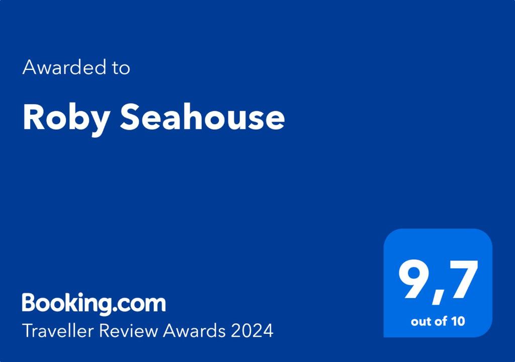 Certifikát, hodnocení, plakát nebo jiný dokument vystavený v ubytování Roby Seahouse
