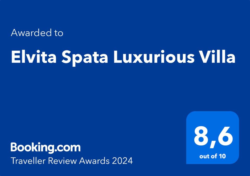 スパタにあるElvita Spata Luxurious Villaの携帯電話のスクリーンショット