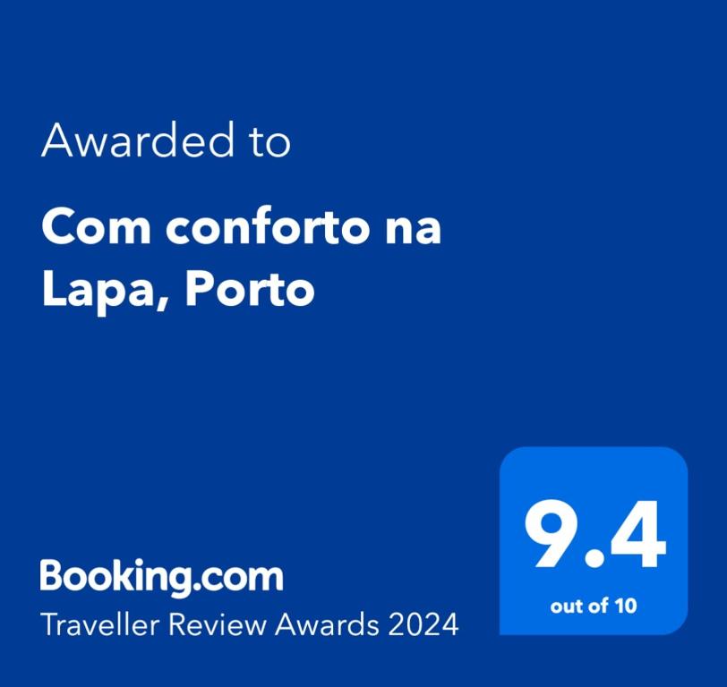 Certificat, premi, rètol o un altre document de Com conforto na Lapa, Porto