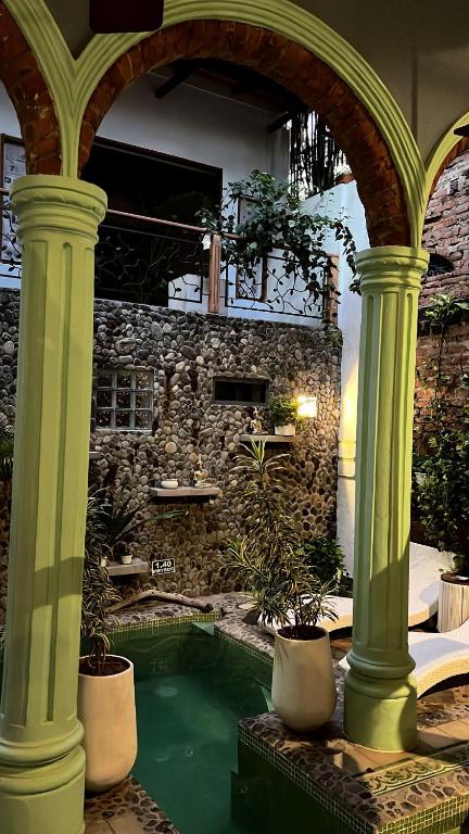 Bazén v ubytování Casa Verde Hotel nebo v jeho okolí