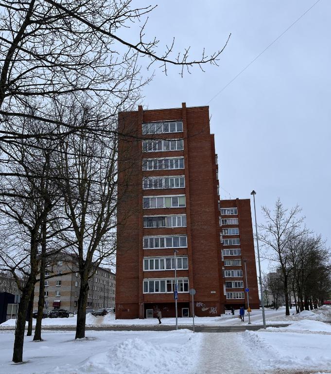 Studio with Balcony First floor in the Heart of Narva v zimě