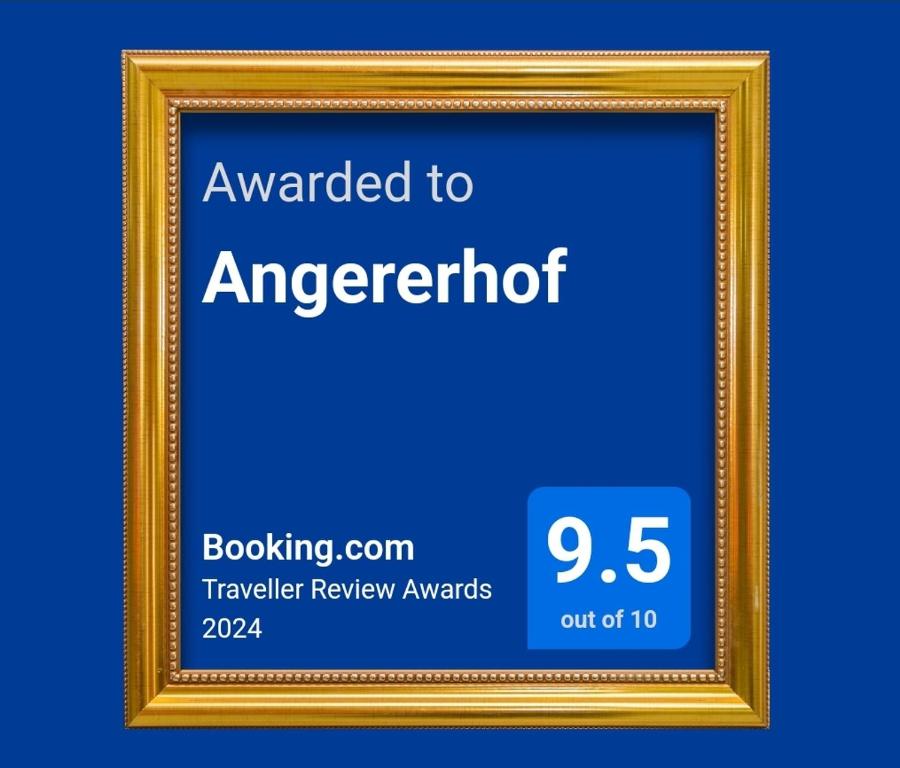 Certifikát, ocenenie alebo iný dokument vystavený v ubytovaní Angererhof