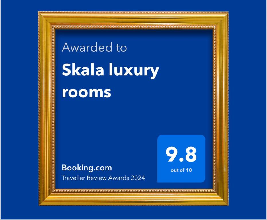 Certifikát, hodnocení, plakát nebo jiný dokument vystavený v ubytování Skala luxury rooms