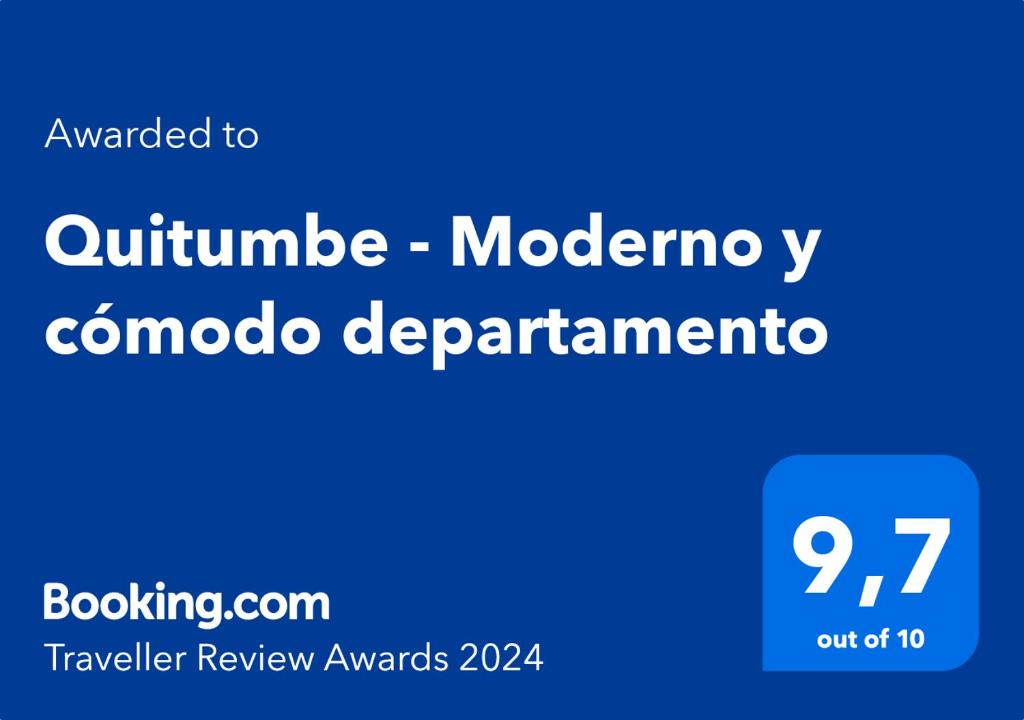 un signo azul que los premios de revisión departamental de readsonline morocco en Quitumbe - Moderno y cómodo departamento, en Quito