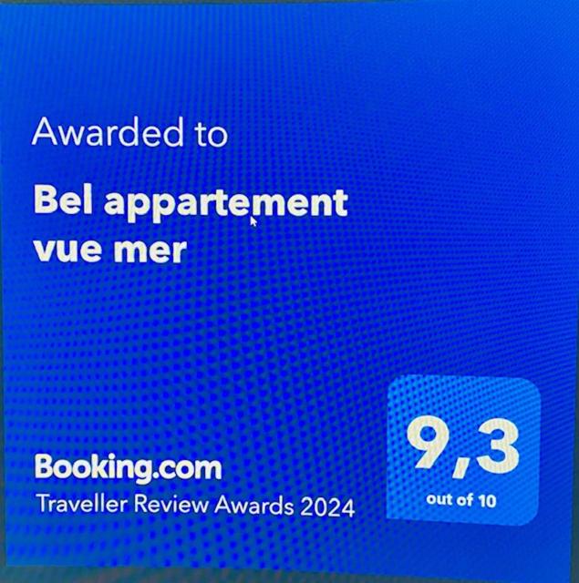 Certifikát, hodnocení, plakát nebo jiný dokument vystavený v ubytování Bel appartement vue mer
