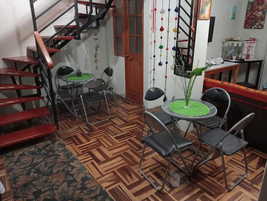 Posezení v ubytování Posada de Mama