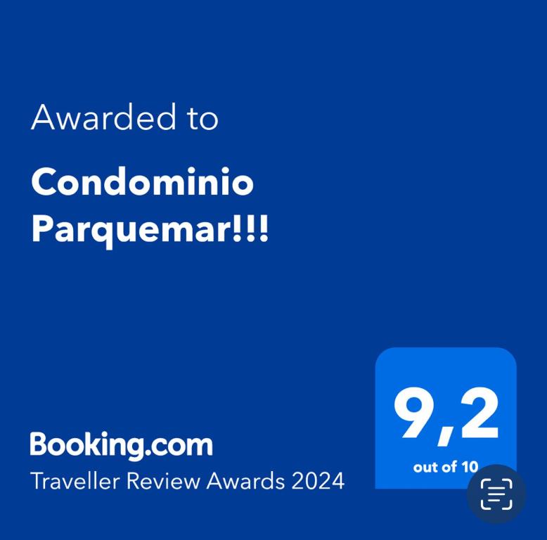 Certifikát, hodnocení, plakát nebo jiný dokument vystavený v ubytování Condominio Parquemar!!!