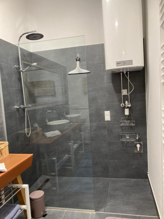 Koupelna v ubytování Ferienwohnung Alte Feuerwehr