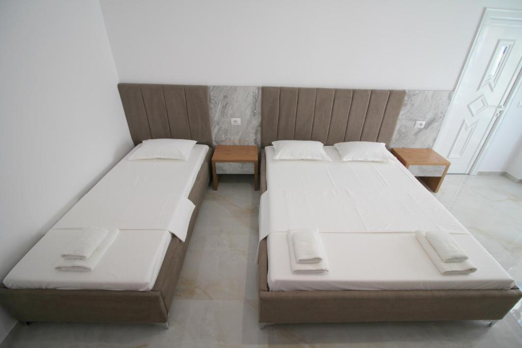 Postel nebo postele na pokoji v ubytování Hotel Four Islands