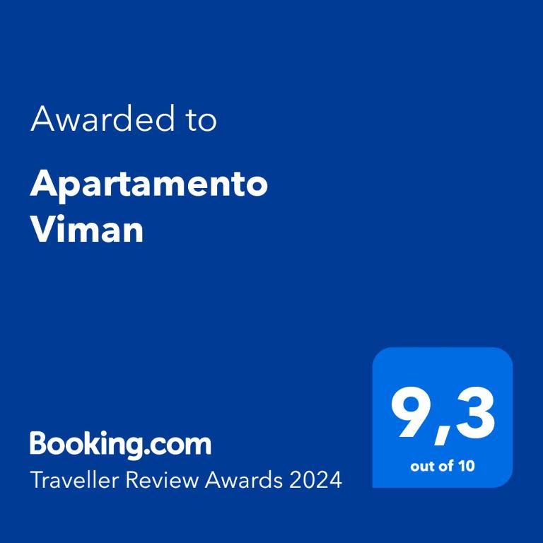 Certifikát, hodnocení, plakát nebo jiný dokument vystavený v ubytování Apartamento Viman