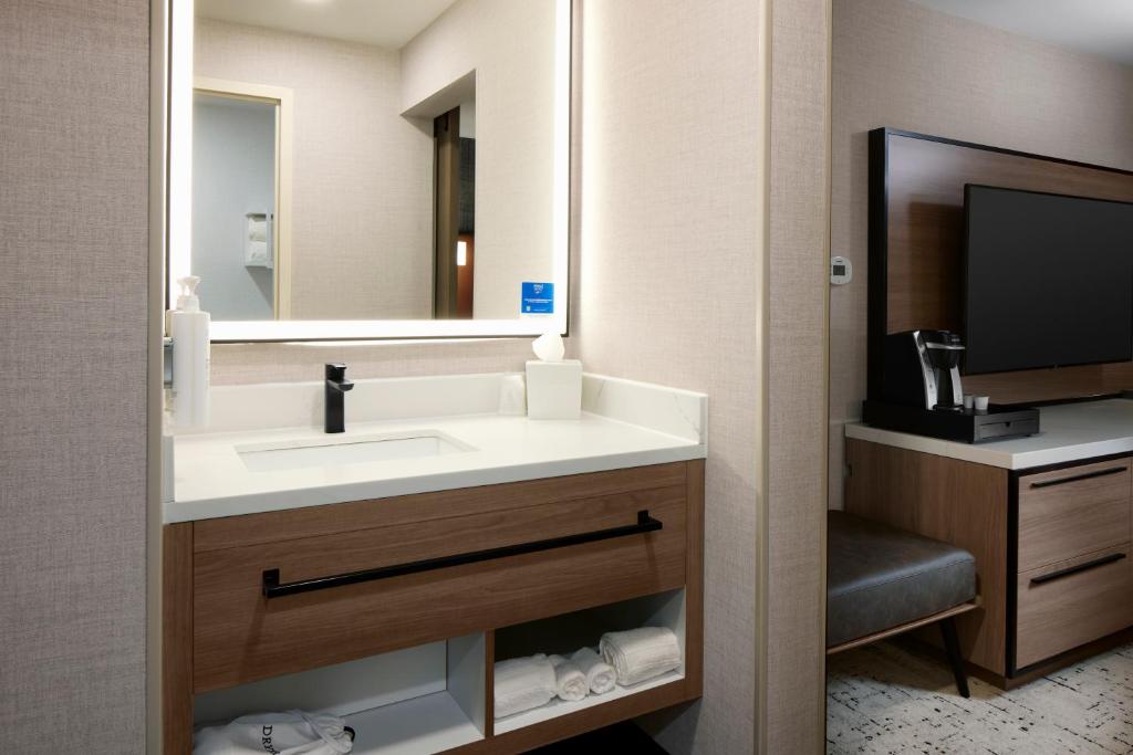 Koupelna v ubytování Hampton Inn Newark Airport