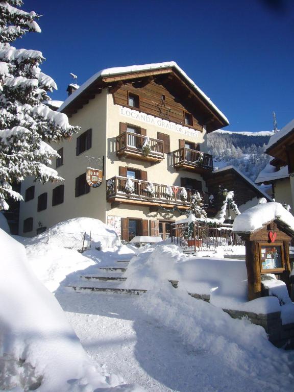 Hotel Locanda Grauson v zimě