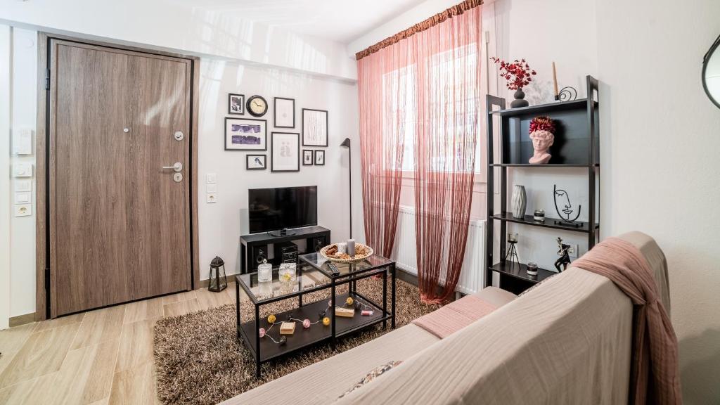 TV a/nebo společenská místnost v ubytování Comfort Zone in Ioannina
