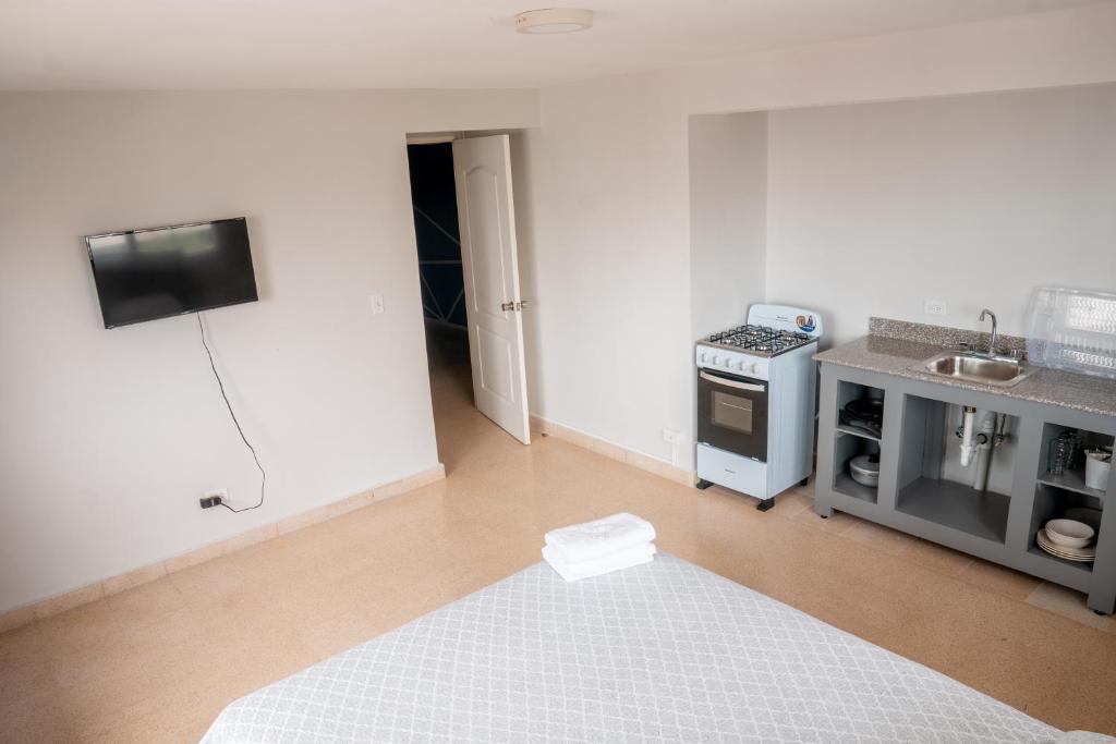 Köök või kööginurk majutusasutuses Blu Hostel