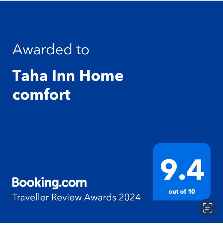 Certifikát, hodnocení, plakát nebo jiný dokument vystavený v ubytování Taha Inn Home comfort