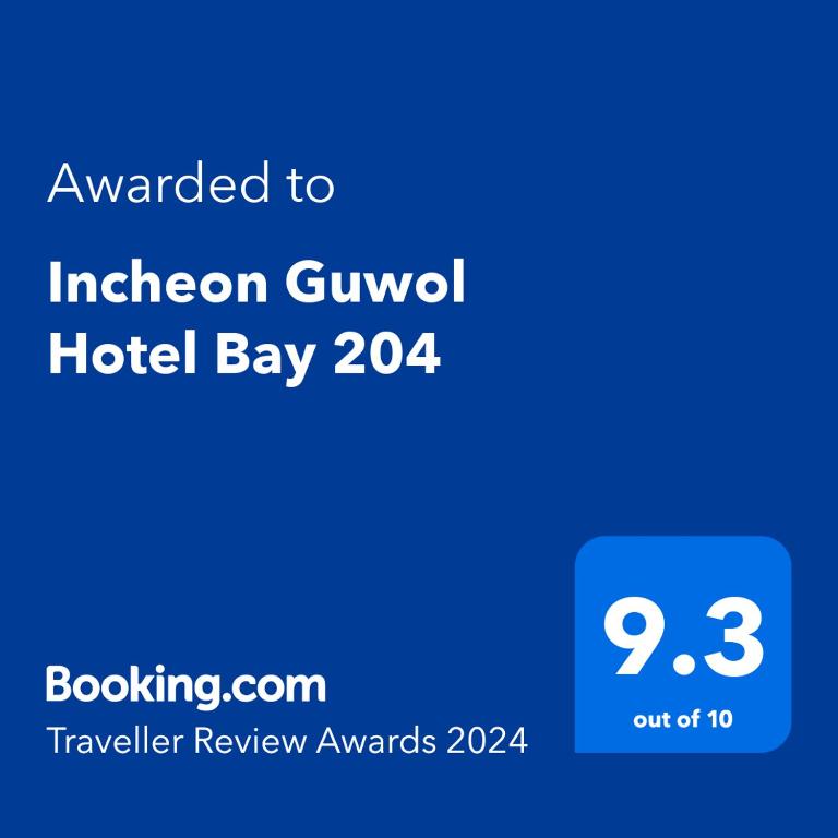 Certifikát, hodnocení, plakát nebo jiný dokument vystavený v ubytování Incheon Guwol Hotel Bay 204