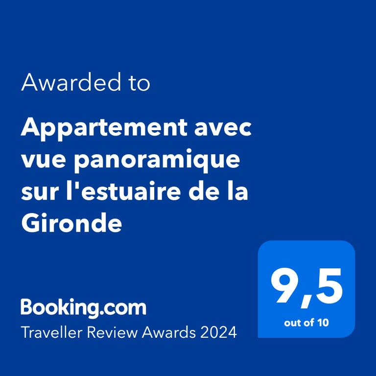 Appartement avec vue panoramique sur l'estuaire de la Gironde - Appartement D'une Chambre