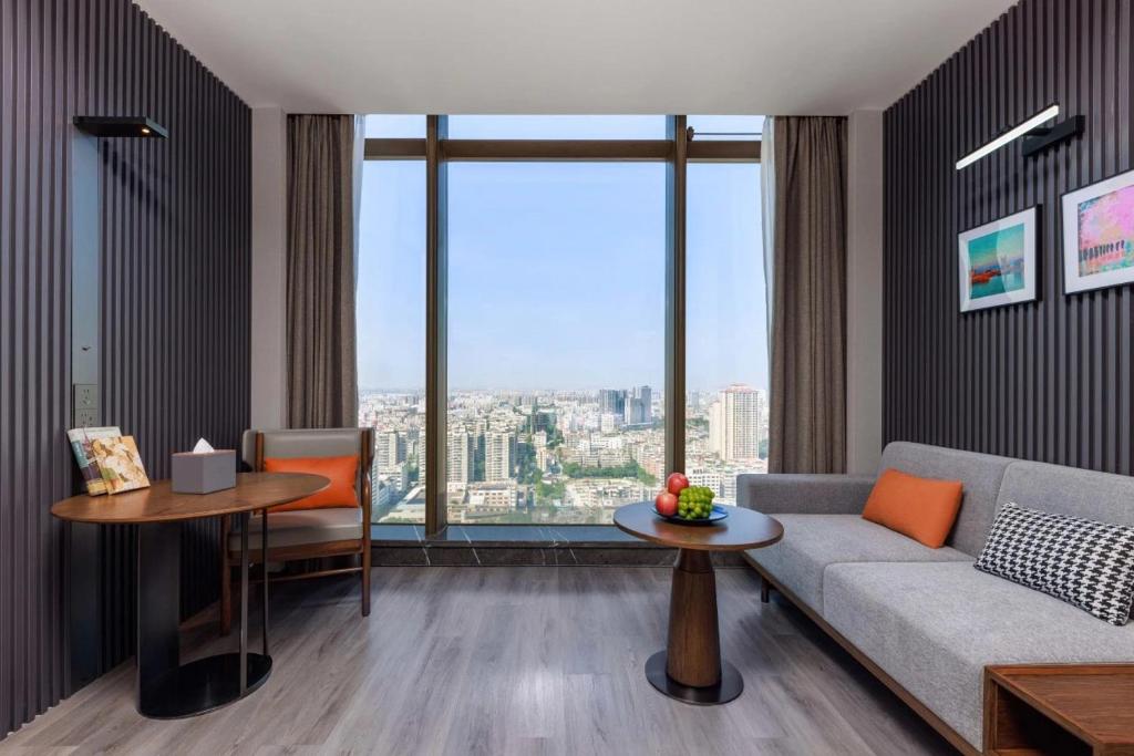 Posezení v ubytování UrCove by Hyatt Foshan Downtown