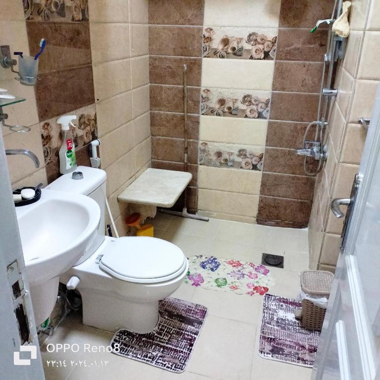العجوزة المهندسين مسرح البالون العجوزة في القاهرة: حمام مع مرحاض ودش