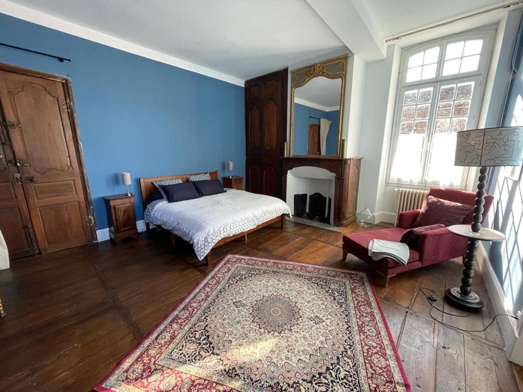 Katil atau katil-katil dalam bilik di Jardin des Remparts