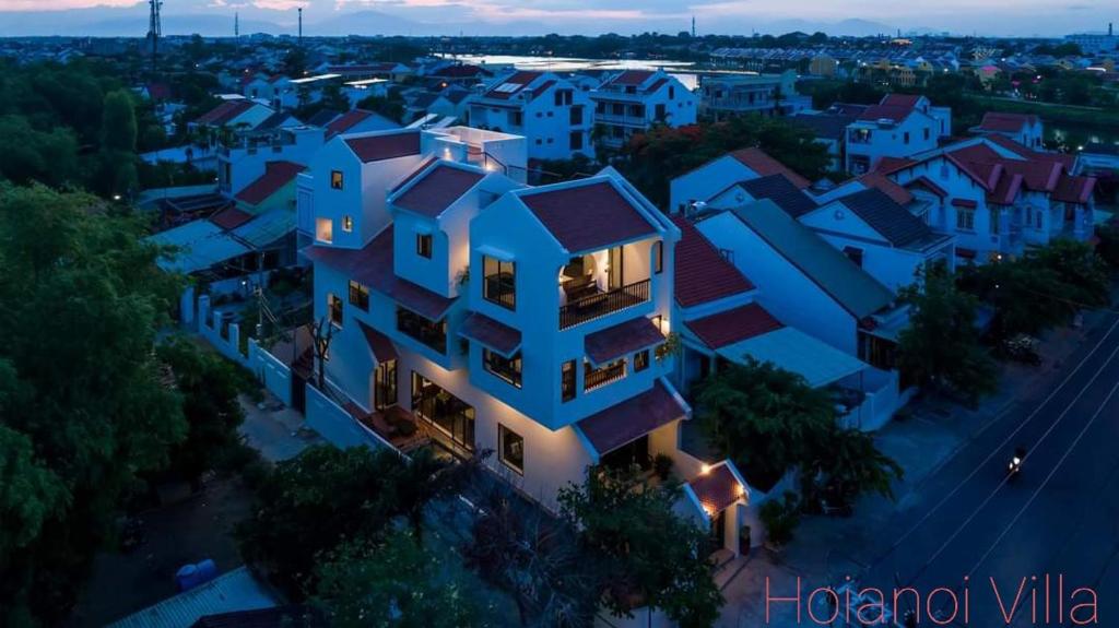 an overhead view of a house in a city at Hoianoi Villa_A Little Hoi An_Entire villa in Hoi An