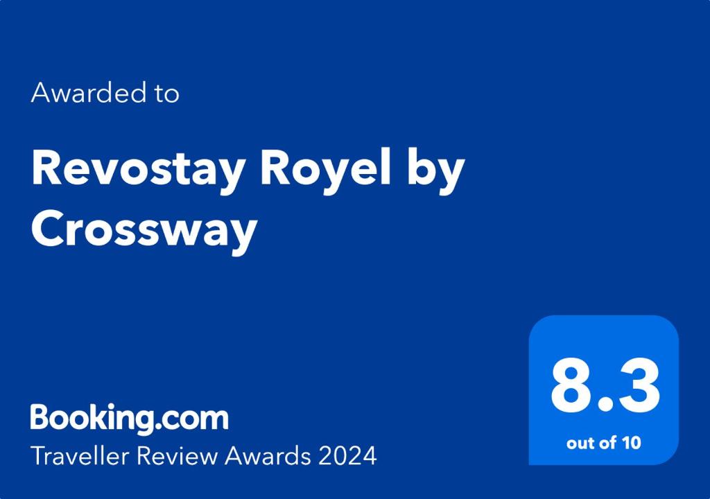 Certifikát, hodnocení, plakát nebo jiný dokument vystavený v ubytování Revostay Royel by Crossway