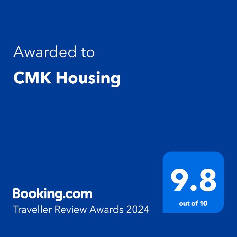 Certifikát, hodnocení, plakát nebo jiný dokument vystavený v ubytování CMK Housing