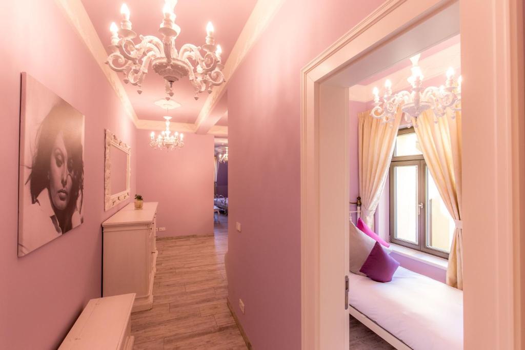 Voodi või voodid majutusasutuse Grande Albergo Giancarlo toas