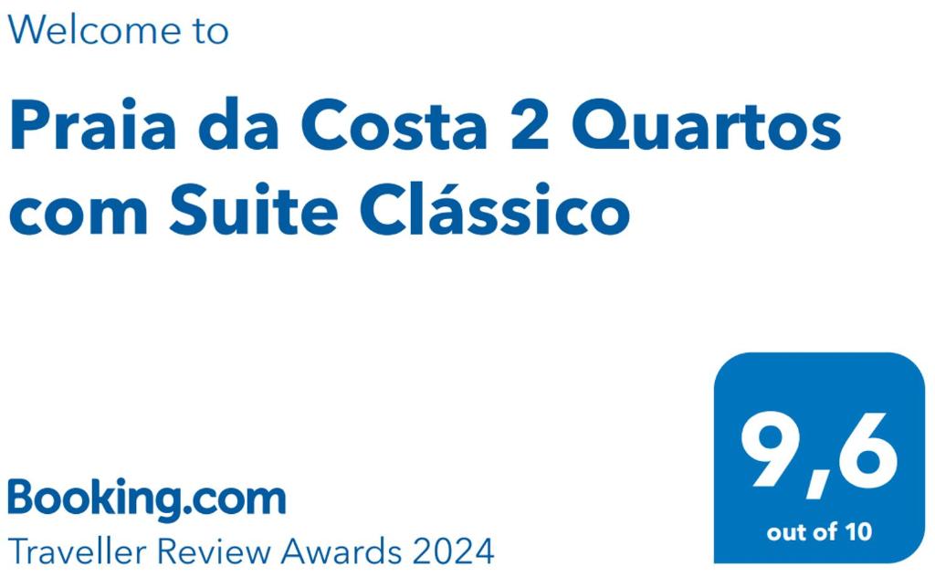 Certifikát, hodnocení, plakát nebo jiný dokument vystavený v ubytování Praia da Costa 2 Quartos com Suite Clássico