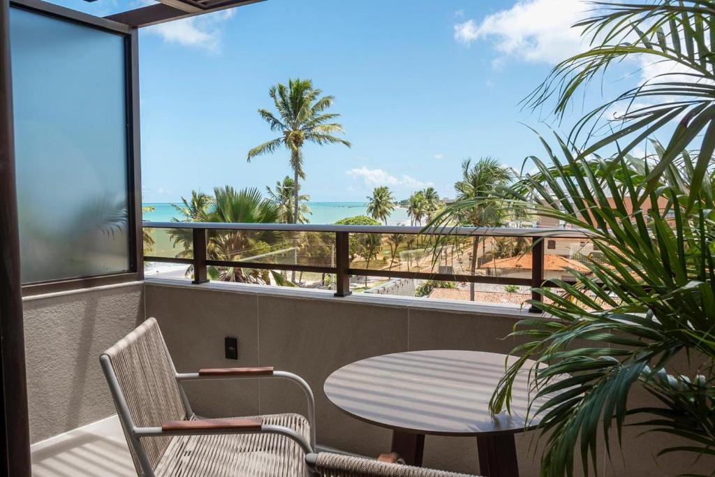 Uma varanda ou terraço em HCM - Hotel Corais de Manaira