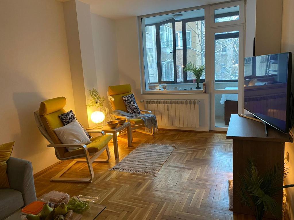 Posezení v ubytování Rockville House Nomad Apartment