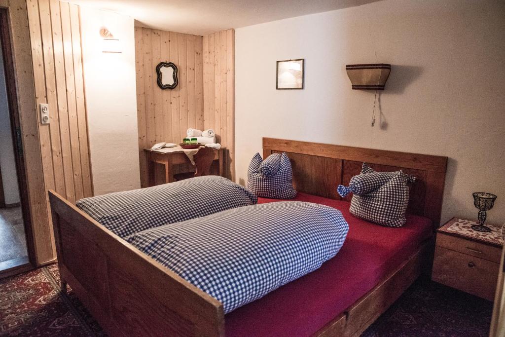 Postel nebo postele na pokoji v ubytování Almhütte & Skihütte Kohlerhaus
