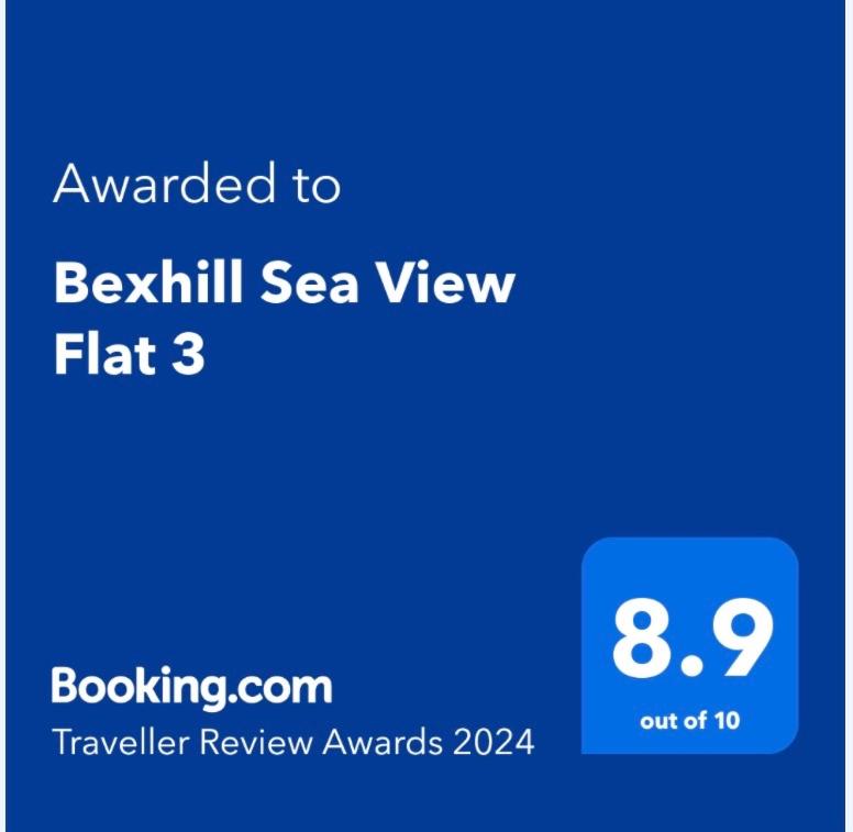 貝克斯希爾的住宿－Bexhill Sea View Flat 3，蓝屏手机的截图