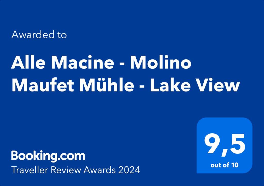Certifikát, ocenenie alebo iný dokument vystavený v ubytovaní Alle Macine - Lake Como Heritage Home in Molino Maufet Watermill - Lake View Balcony