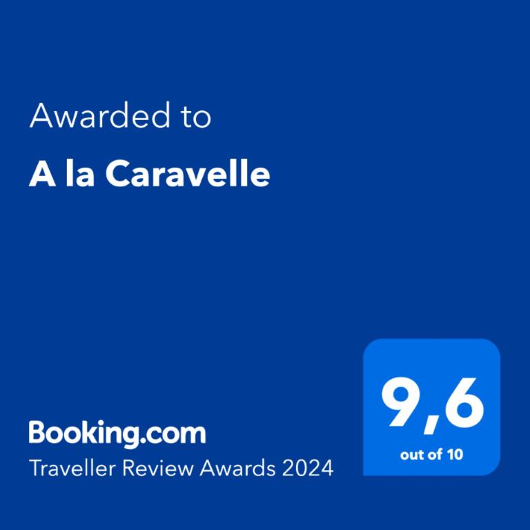 Certifikát, hodnocení, plakát nebo jiný dokument vystavený v ubytování A la Caravelle