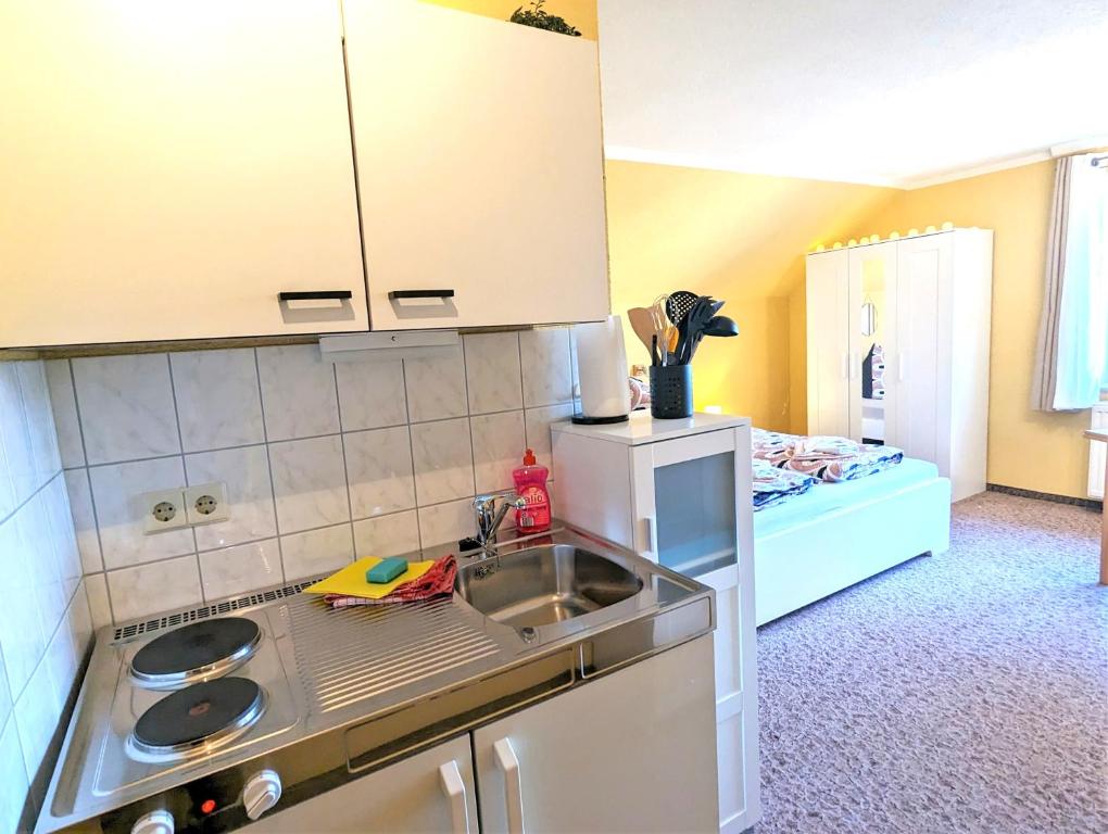 Kuchyň nebo kuchyňský kout v ubytování L6 - Urlaubsmagie Sofort loswandern - Kirnitzschtal