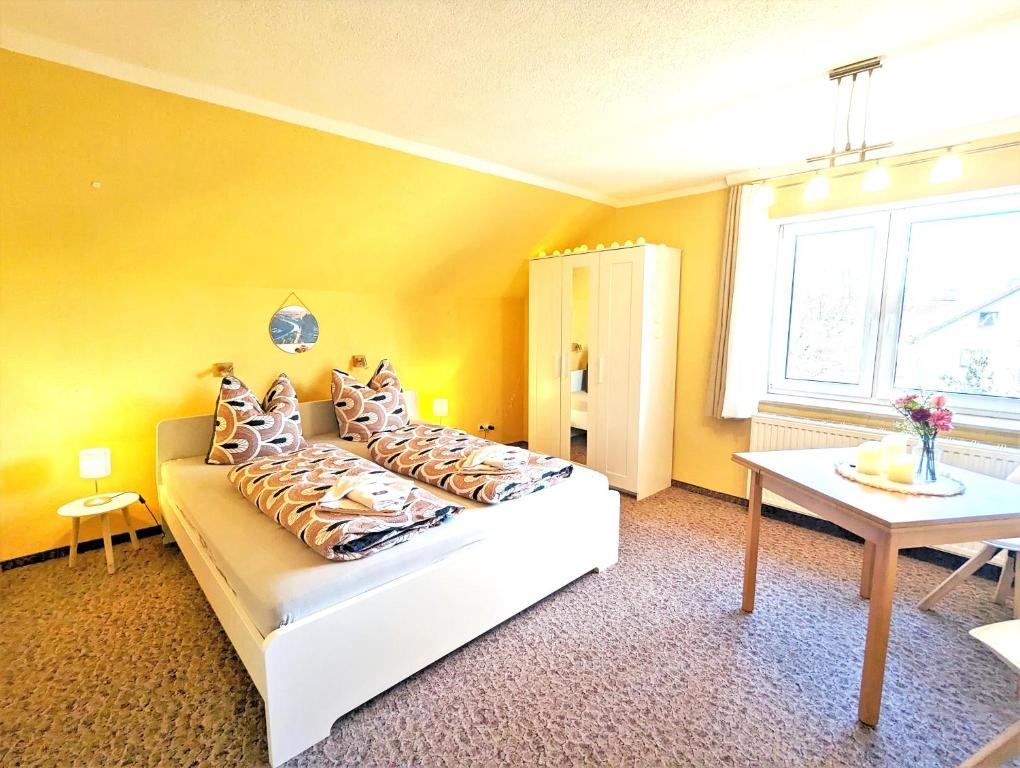 Postel nebo postele na pokoji v ubytování L6 - Urlaubsmagie Sofort loswandern - Kirnitzschtal