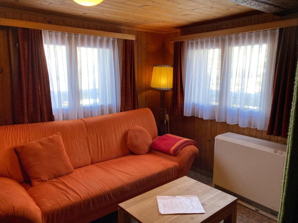 Posezení v ubytování Chalet Alphütte