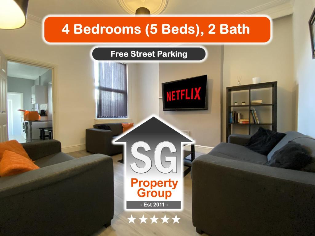a website of a living room with two couches at Samuel Place by SG Property Group in Crewe